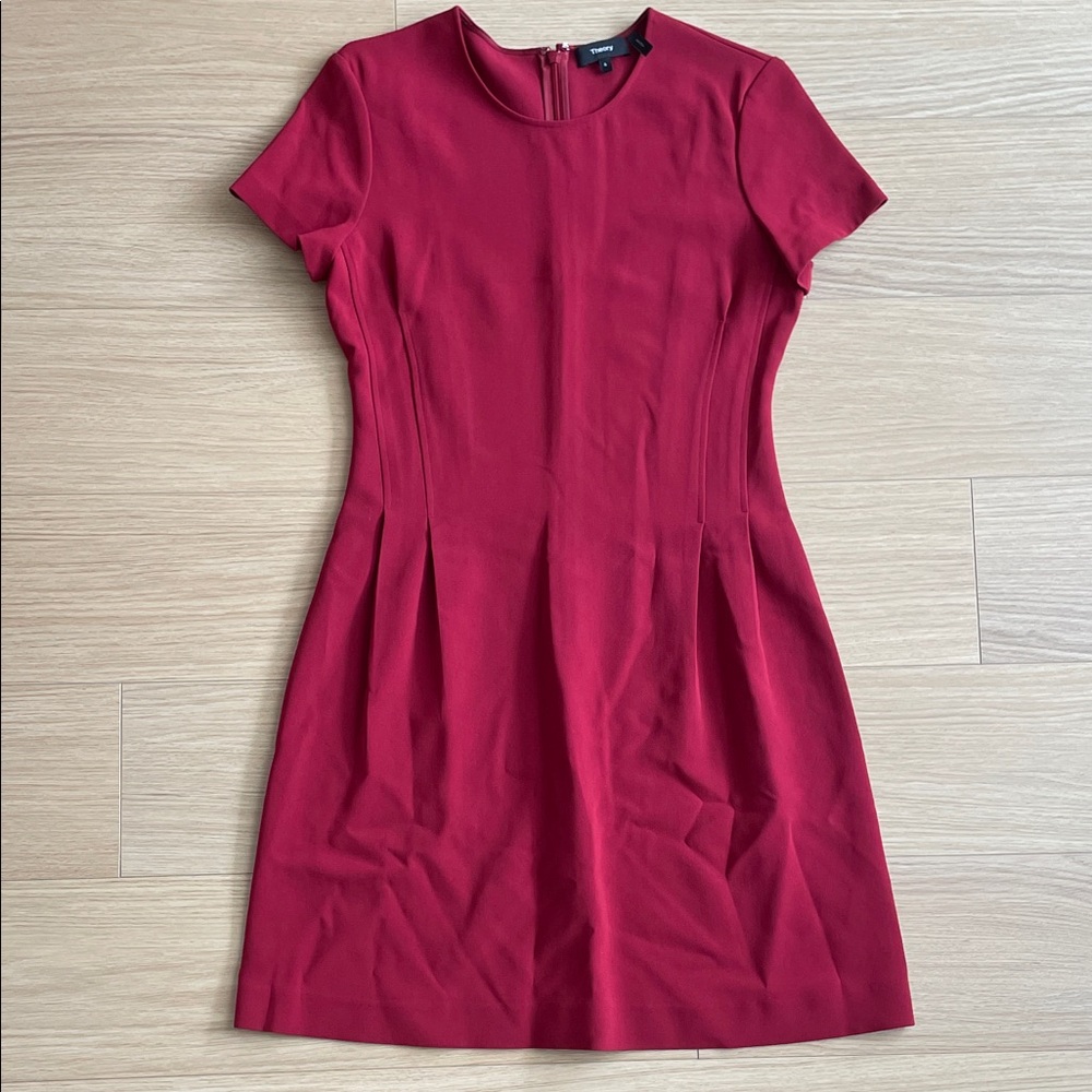 Theory Rich Red Mini Dress